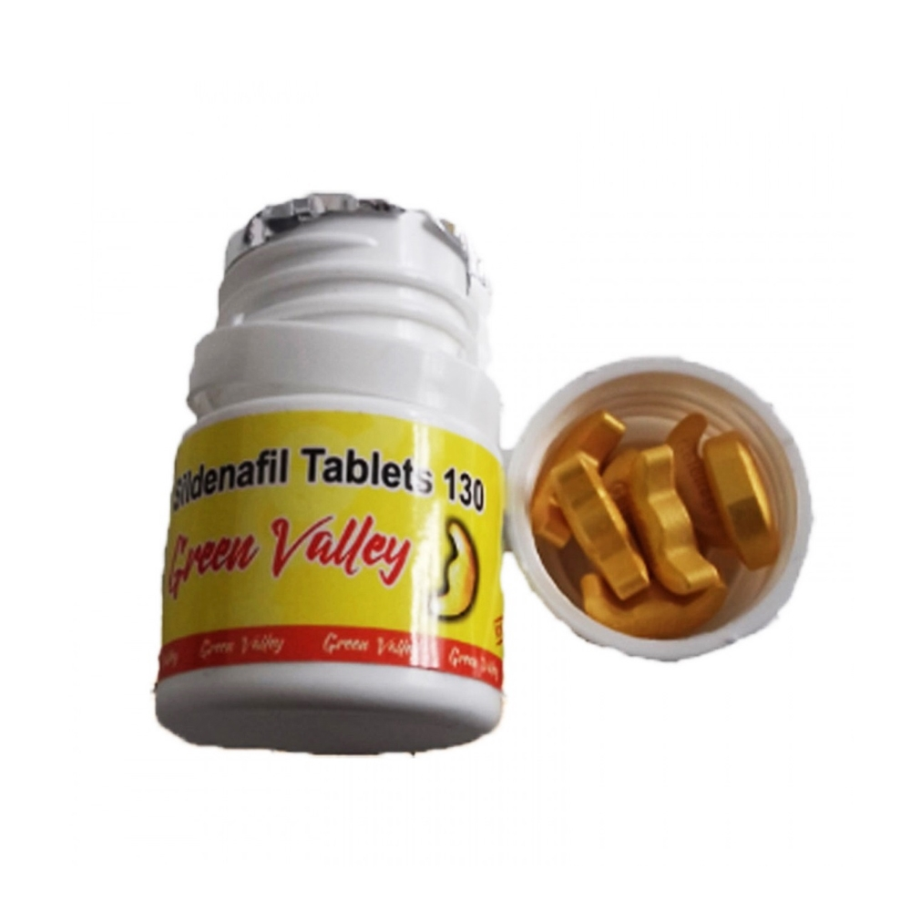 Toptan Sildenafil Tablets 130Mg Green Valley Sarı